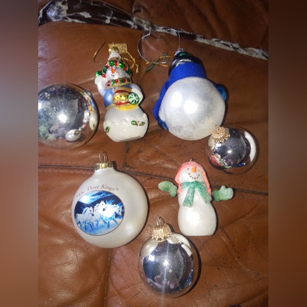 Assortment of tree decorations